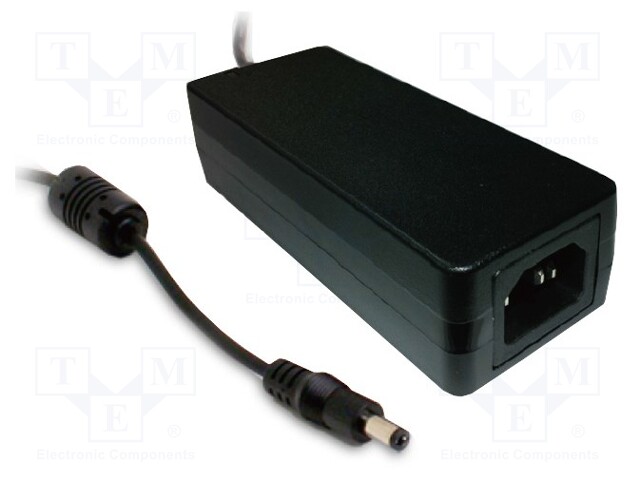 Power supply: switched-mode; 12VDC; 5A; Out: 5,5/2,1; 60W; -30÷70°C