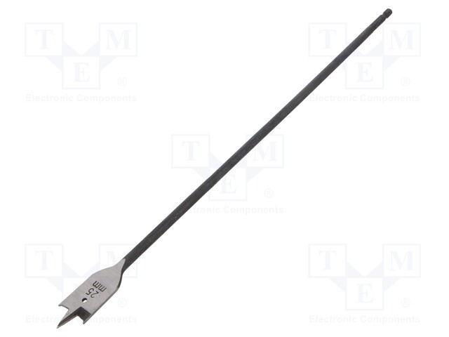 Drill bit; for wood; Ø: 25mm; Overall len: 370mm; HSS; 1pcs.