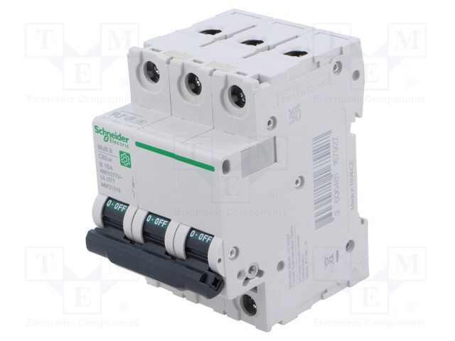 Circuit breaker; 230/400VAC; Inom: 16A; Poles: 3; Charact: B; 10kA