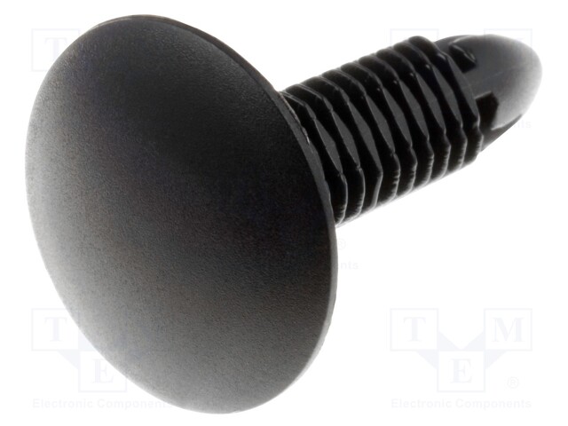 Rivet; polyamide; Panel cutout diam: 6.6mm; Colour: black; UL94V-2