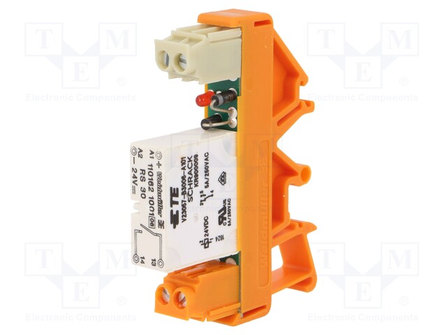 Relay: interface; SPST-NO; Ucoil: 24VDC; 6A; 6A/250VAC