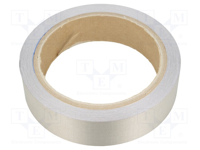 Tape: electrically conductive; W: 25mm; L: 10m; D: 0.11mm