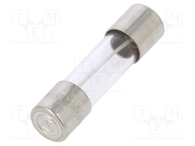 Fuse: fuse; time-lag; 63mA; 250VAC; cylindrical,glass; 5x20mm