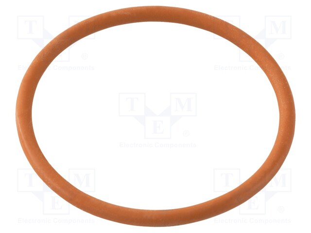 O-ring gasket; VMQ; D: 2mm; Øint: 43mm; M50; red; -60÷250°C