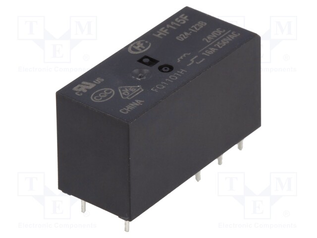 Relay: electromagnetic; SPDT; Ucoil: 24VDC; 16A/250VAC; 16A/24VDC