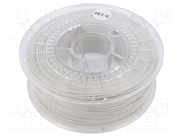 Filament: PET-G; 1.75mm; PC gray; 220÷250°C; 1kg