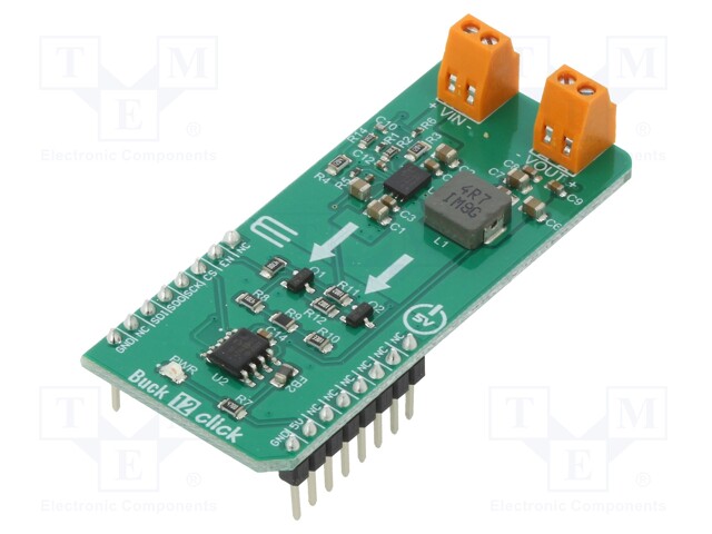 Click board; DC/DC converter; SPI; MPQ8632; 5VDC