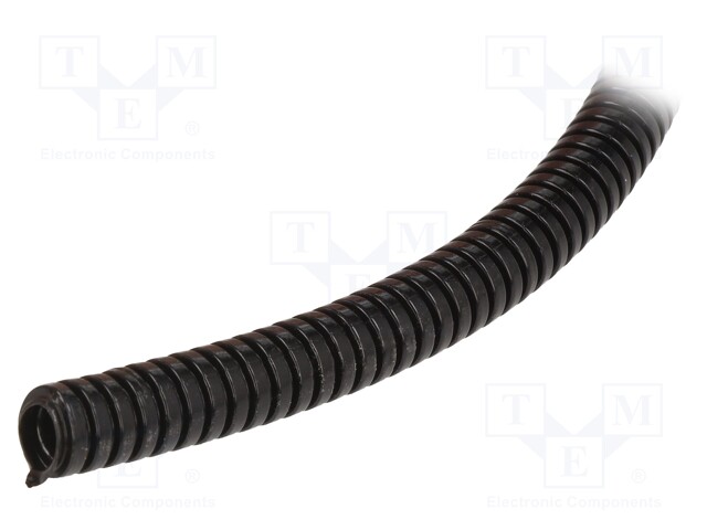 Conduit; ØBraid : 6.5mm; polyamide; black; Len: 100m; -40÷120°C