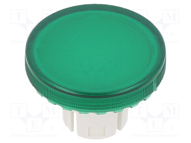 Actuator lens; 22mm; 61; Colour: clear-green; Mat: plastic; Ø19.7mm