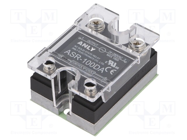 Relay: solid state; Ucntrl: 4÷32VDC; 100A; 24÷280VAC; Series: ASR