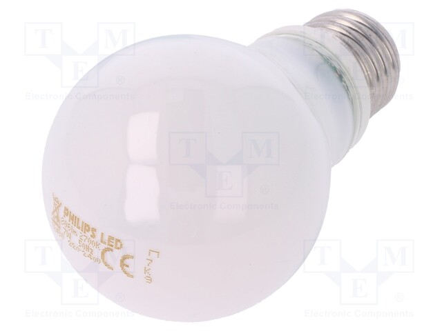 LED lamp; warm white; E27; 230VAC; 806lm; 7W; 2700K; CRImin: 80