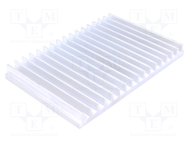 Heatsink: extruded; grilled; L: 100mm; W: 150mm; H: 15mm; 2.1K/W