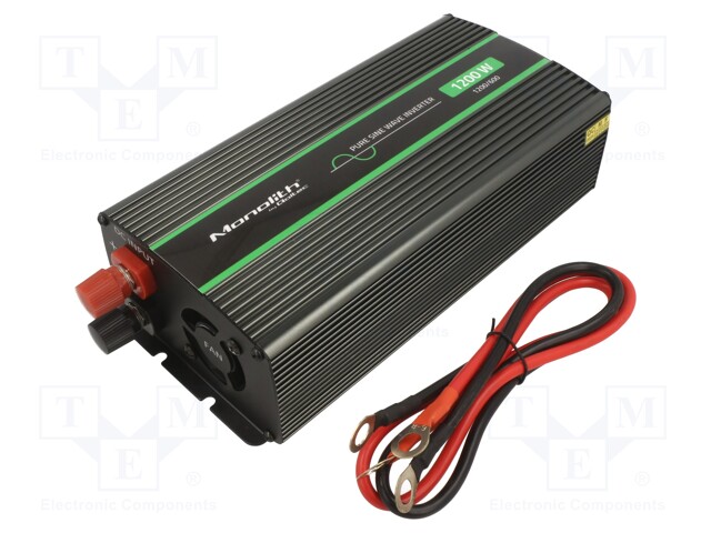 Converter: automotive DC/AC; 600W; Uout: 230VAC; 12VDC; 89%