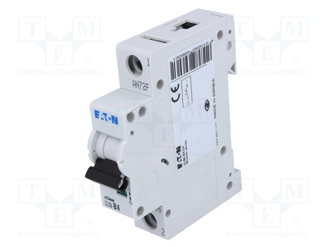 Circuit breaker; 230VAC; Inom: 4A; Poles: 1; DIN; Charact: B; 6kA