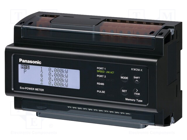 Modular power meter; LCD,with a backlit; VAC: 0÷300V,0÷690V