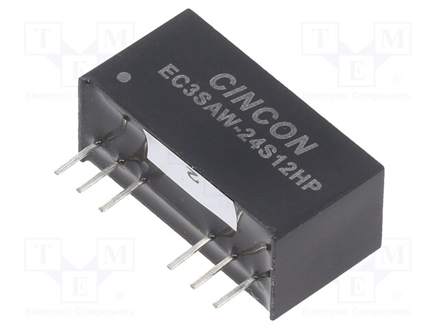 Converter: DC/DC; 3W; Uin: 9÷36V; 12VDC; Iout: 250mA; 4.8g; 100kHz