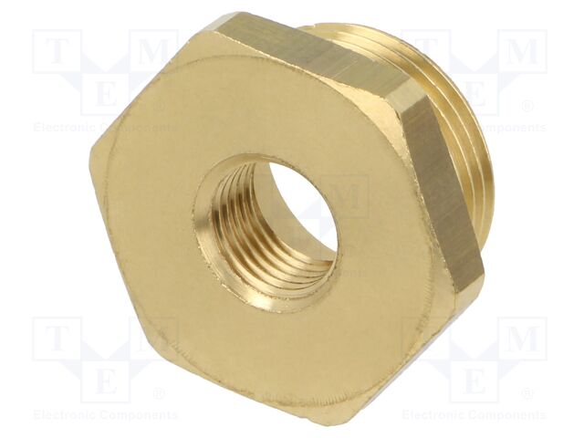 Brass; Mount.elem: thread adapter; Int.thread: G 1/4"