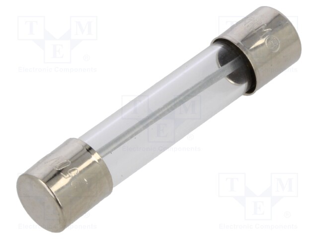 Fuse: fuse; 9A; 250VAC; glass; 6.35x31.8mm; brass; bulk