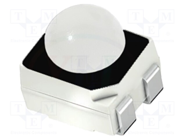 LED; SMD; 3528; white cold; 6300÷12000mcd; 5000K; 30°; 20mA; 105mW