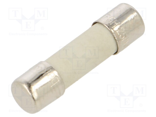 Fuse: fuse; quick blow; 5A; 250VAC; cylindrical,glass; 5x20mm; 5HF