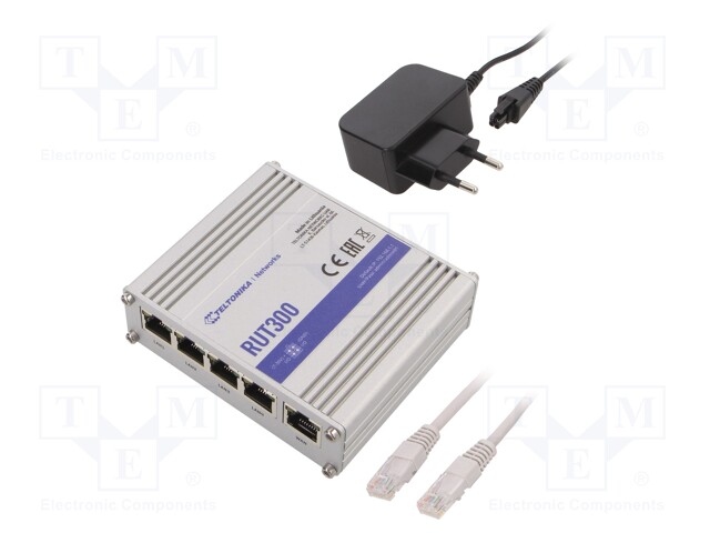 Router; Number of ports: 5; 7÷30VDC; Ethernet,USB; RJ45; IP20; DDR2