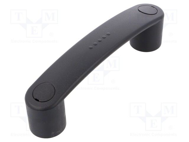 Handle; Mat: technopolymer (PA); black; H: 39mm; L: 144mm; black