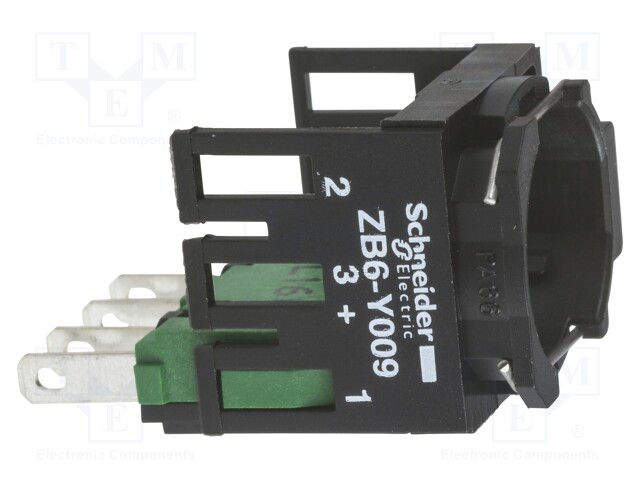 Contact Block, Quick Connect, Solder, 1 Pole, 1.5 A, 240 V, XB6 Series Pushbutton Stations, 250 V