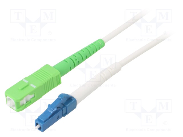 Fiber patch cord; OS2; LC/UPC,SC/APC; 10m; Optical fiber: 9/125um