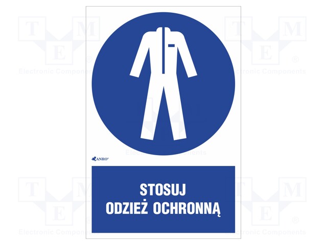 Safety sign; regulatory; Mat: self-adhesive folie; W: 200mm