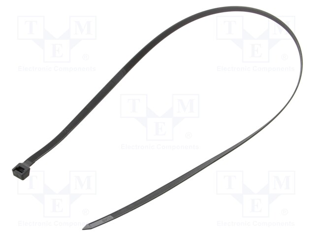 Cable tie; L: 810mm; W: 9mm; polyamide; 800N; black; Ømax: 245mm