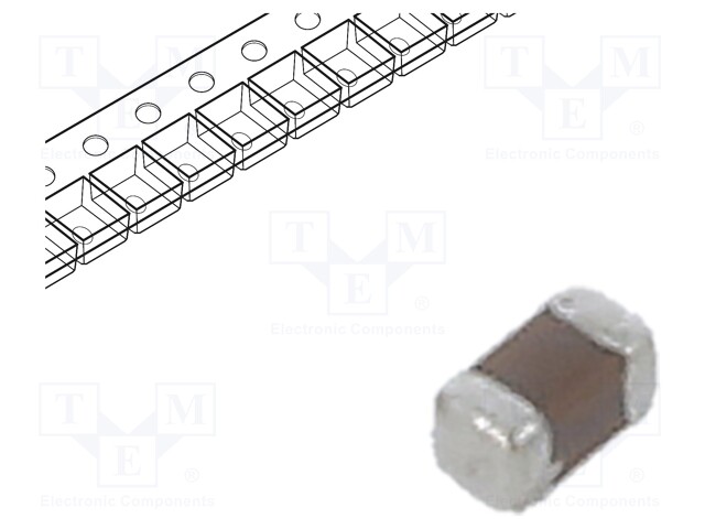 Capacitor: ceramic; 100nF; 16VDC; X7R; ±10%; SMD; 0402