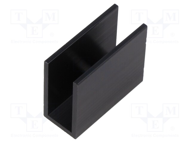 Heatsink: extruded; TO220; black; L: 35mm; W: 15mm; H: 30mm; anodized