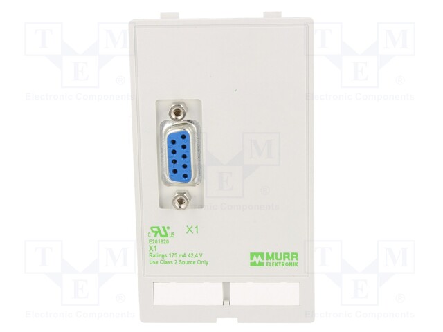 Panel interface; 125VAC; 150VDC; 3A; Mounting: on panel; IP20; 32mm