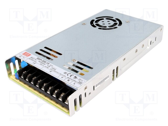 Power supply: switched-mode; modular; 321W; 15VDC; 215x115x30mm