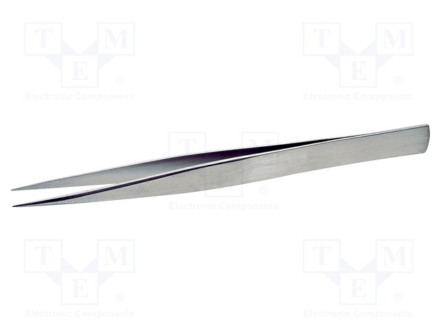 Tweezers; 130mm; Blades: straight; Blade tip shape: sharp
