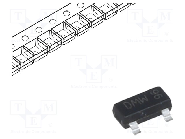 Transistor: P-MOSFET; unipolar; -20V; -2.8A; Idm: -18A; 0.98W; SOT23