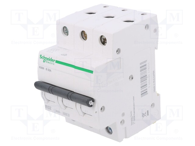 Circuit breaker; 230/400VAC; Inom: 32A; Poles: 3; DIN; Charact: B