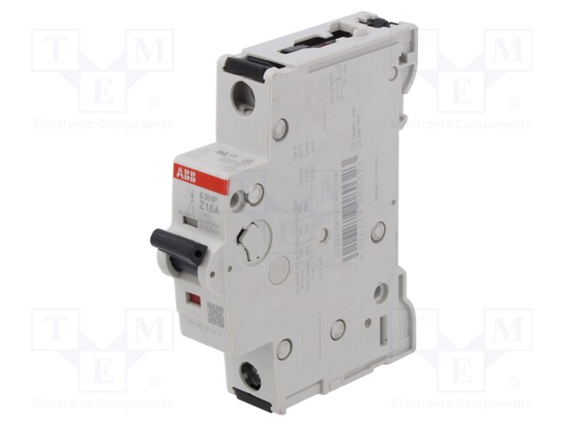 Circuit breaker; 240VAC; Inom: 1.6A; Poles: 1; Charact: Z; 25kA; IP20