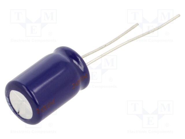 Electrolytic Capacitor, 220 µF, 63 V, M Series, ± 20%, Radial Leaded, 2000 hours @ 85°C