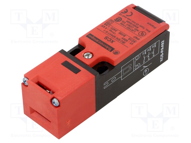 Safety switch: key operated; Series: XCSPA; Contacts: NC x2 + NO