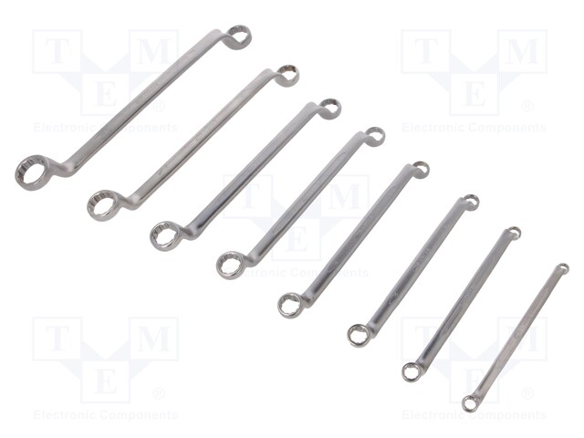 Key set; box; tool steel; Pcs: 8