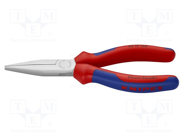 Pliers; flat,elongated; 160mm