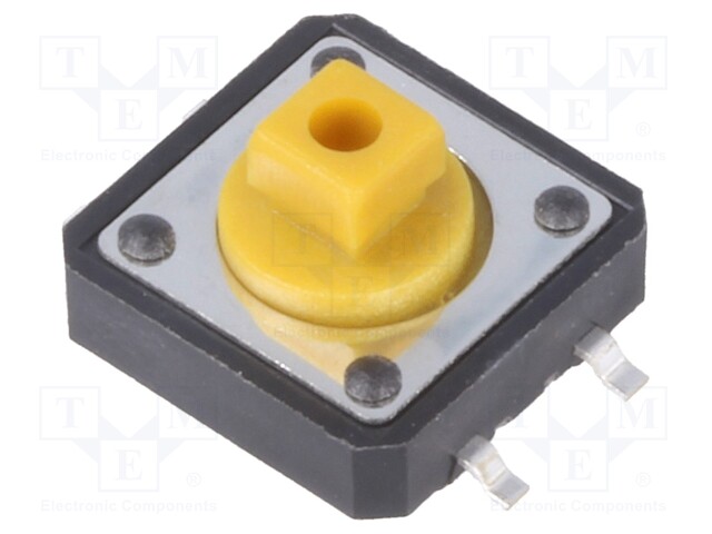 Microswitch TACT; SPST-NO; Pos: 2; 0.05A/12VDC; SMT; none; 1.6N