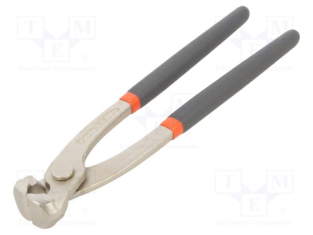 Concreters nippers; end,cutting; anti-slip handles,satin; 220mm