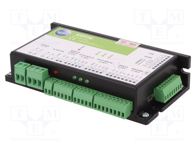 DC-motor driver; DIN; IP20; 138x80x30mm; 16A; 12÷30VDC