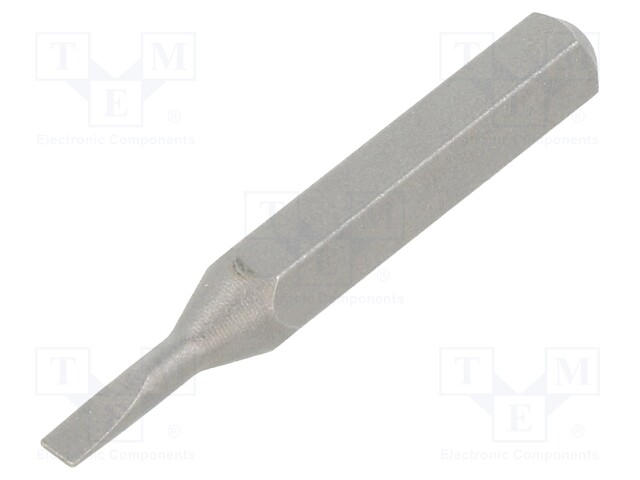 Screwdriver bit; slot; 1,8x0,3mm; Overall len: 28mm; Series: MICRO