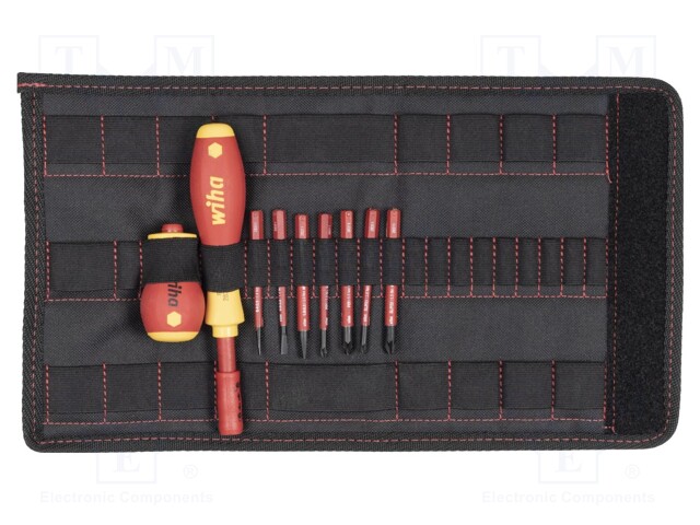 Screwdrivers; Pcs: 8; insulated; Package: bag; 1kVAC