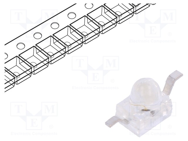 LED; SMD; Gull wing; green; 400÷800mcd; 2.5x2x2.8mm; 20°; 2.1÷2.5V