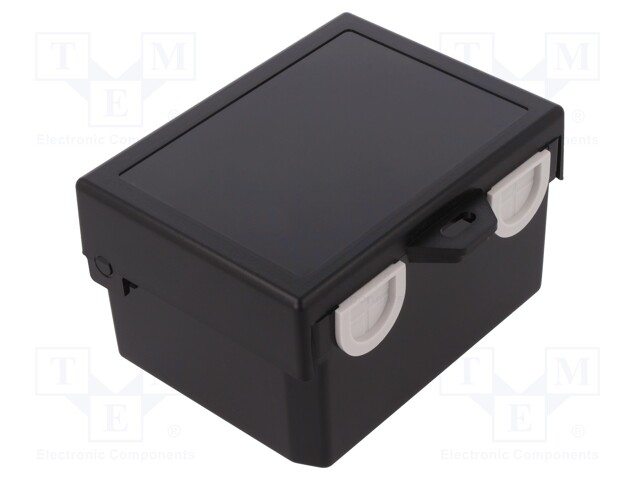 Enclosure: multipurpose; X: 122mm; Y: 91mm; Z: 69mm; ABS; black