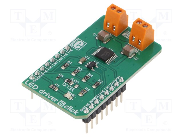 Click board; LED driver; I2C,PWM; AL1781,MCP3221; 3.3VDC